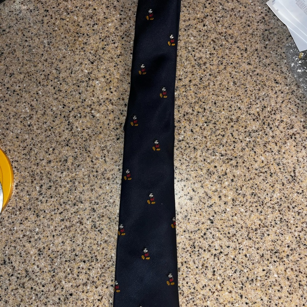 Vintage Cervantes Disney Navy Mickey Mouse Character Tie Vintage Classic Design - Picture 3 of 6